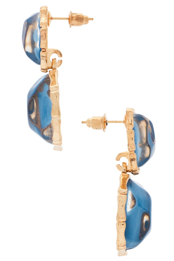 view 2 of 2 BOUCLES D'OREILLES PENDANTES PRAGUE in Blue
