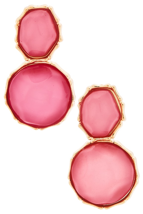 view 1 of 2 BOUCLES D'OREILLES PENDANTES PRAGUE in Pink