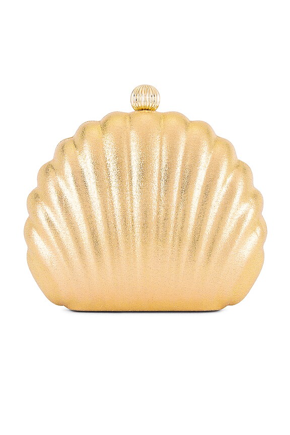 view 2 of 5 Shell Clutch in Gold