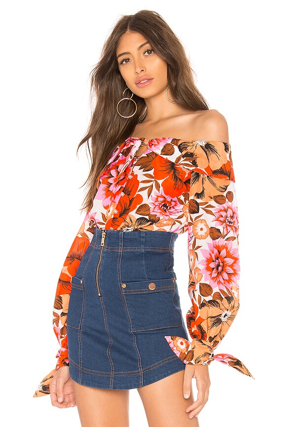 view 1 of 5 Love Me, Love Me Not Blouse in Scarlet