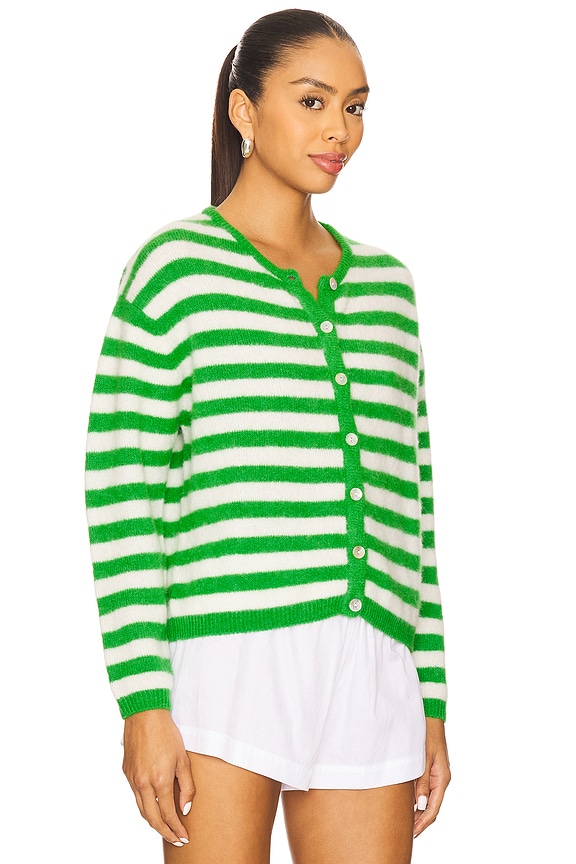 view 2 of 4 Vitow Cardigan in Trefle Raye Blanc