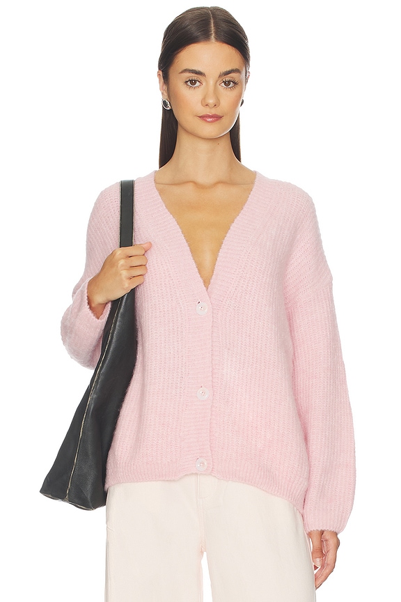 view 1 of 4 V Cardigan in Barbe A Papa Chine