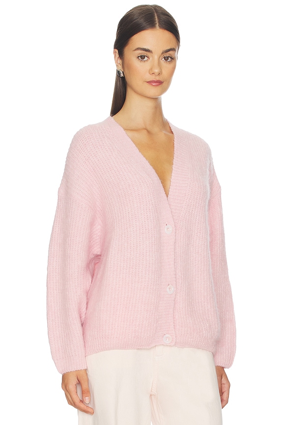 view 2 of 4 V Cardigan in Barbe A Papa Chine