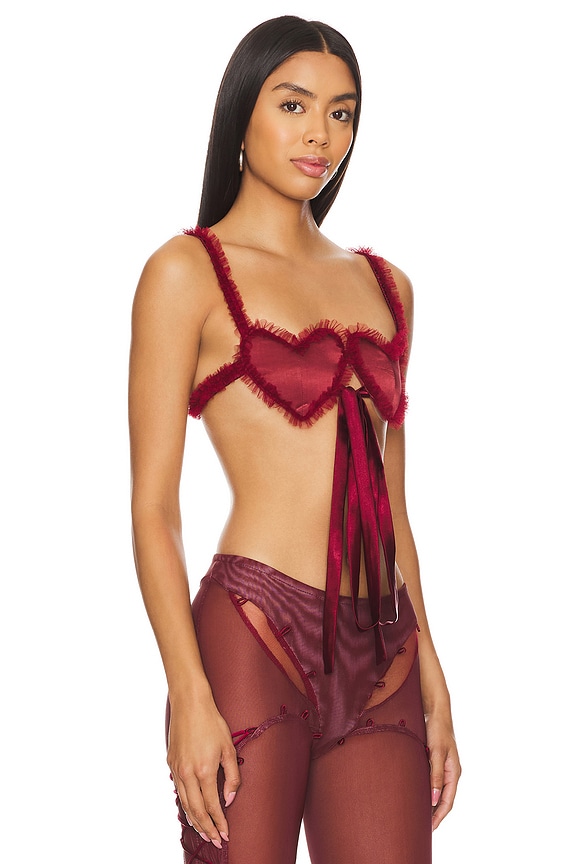 view 2 of 4 Only Lovers Left Alive Top in Wine Red