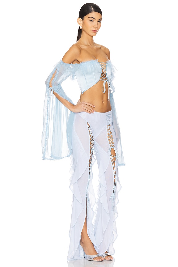 view 2 of 4 Rococo Top in Powder Blue