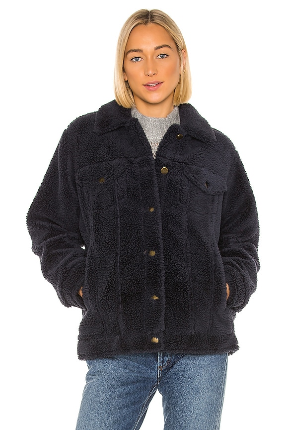 view 2 of 5 ABRIGO DE PELUCHE SHEA in Ink