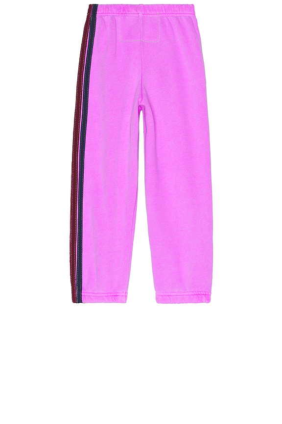 view 2 of 2 PANTALON SWEAT 5 STRIPE KIDS in Neon Purple
