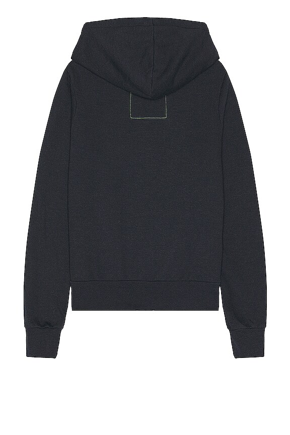 view 2 of 4 5 Stripe Zip Hoodie in Charcoal & Blue