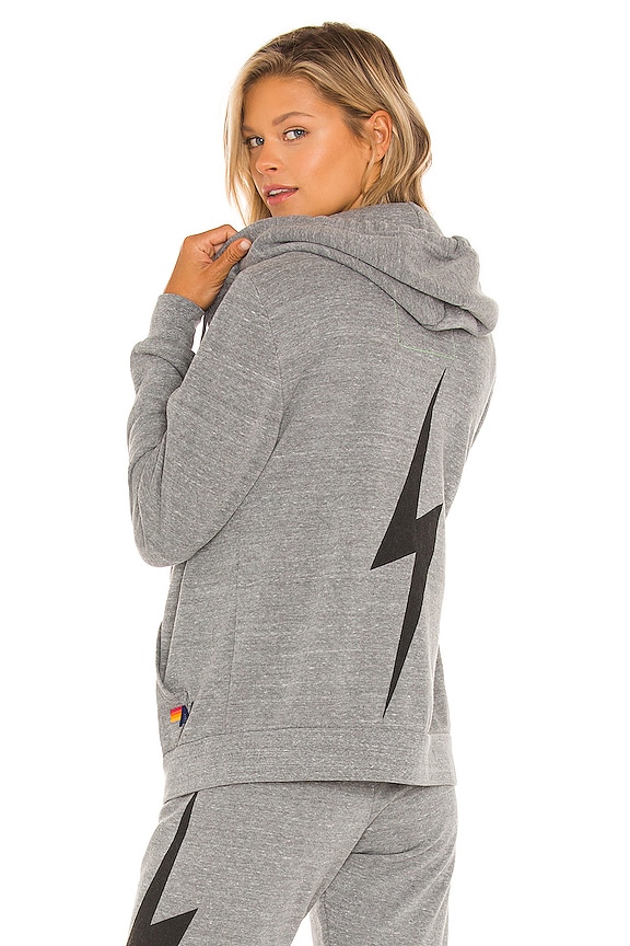 view 1 of 5 SWEAT À CAPUCHE À GLISSIÈRE BOLT in Heather Grey