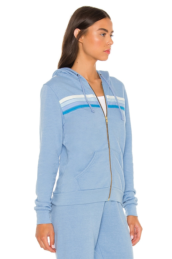 view 2 of 4 X REVOLVE 4 Stripe Hoodie in Pale Blue