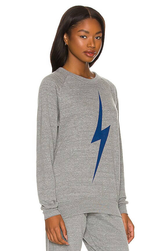 view 2 of 4 Bolt Crew Sweatshirt in Heather Grey & Navy