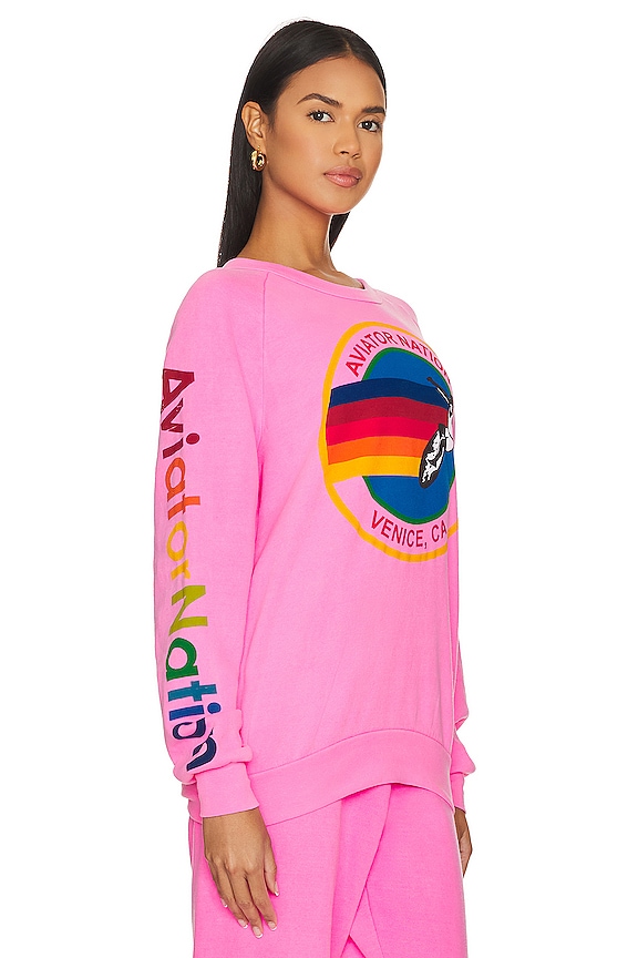 view 2 of 6 Crew Sweatshirt in Neon Pink