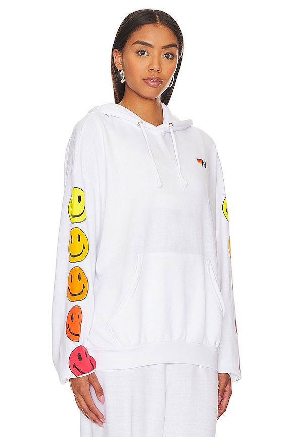 view 2 of 5 PULL À CAPUCHE SMILEY SUNSET in White