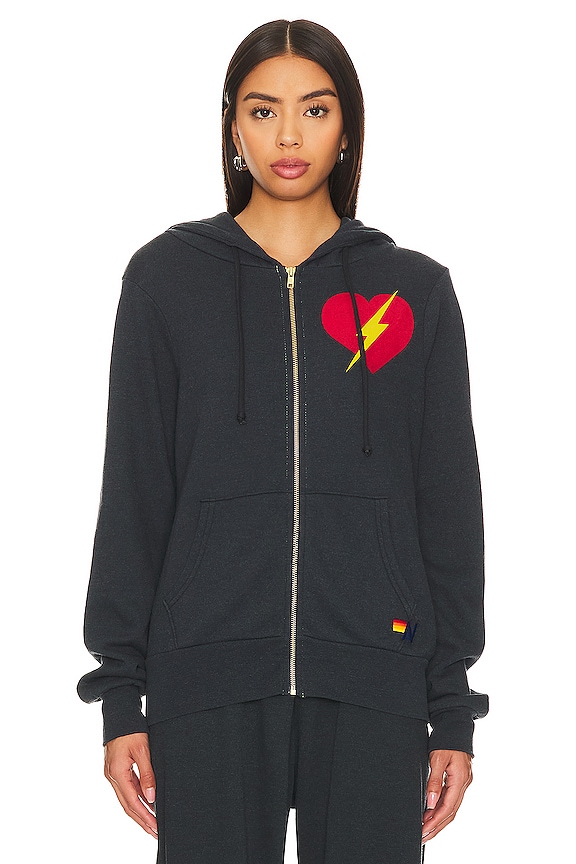 view 2 of 5 SWEAT À CAPUCHE BOLT HEART in Charcoal