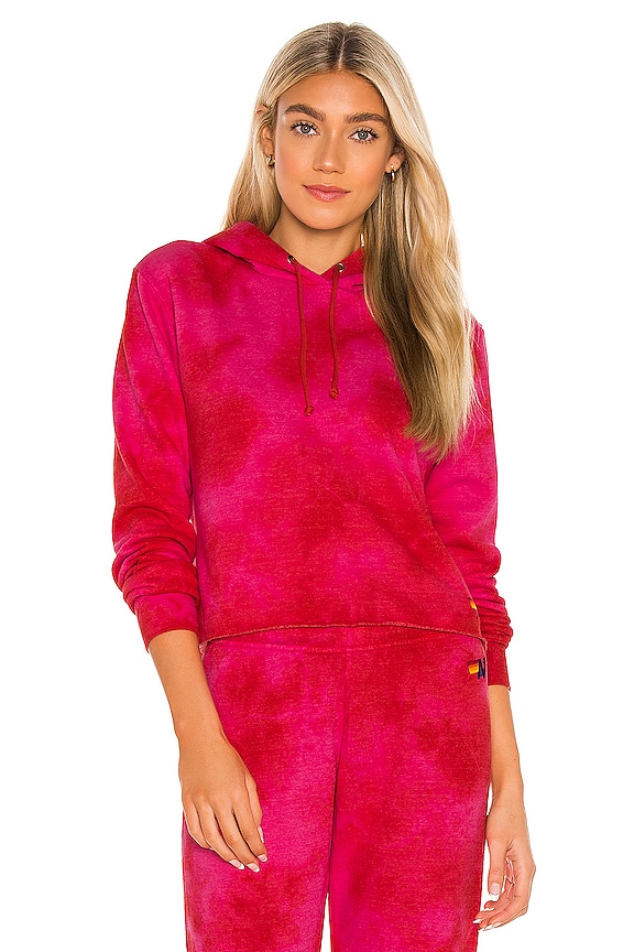 view 1 of 4 SUDADERA in Tie Dye Crystal Red