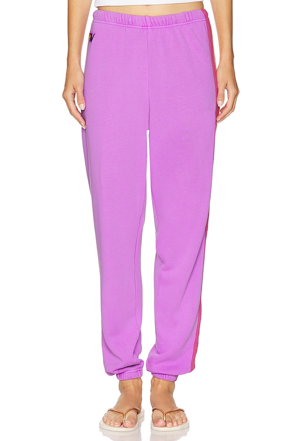 view 2 of 6 СПОРТИВНЫЕ БРЮКИ 5 STRIPE in Neon Purple & Neon