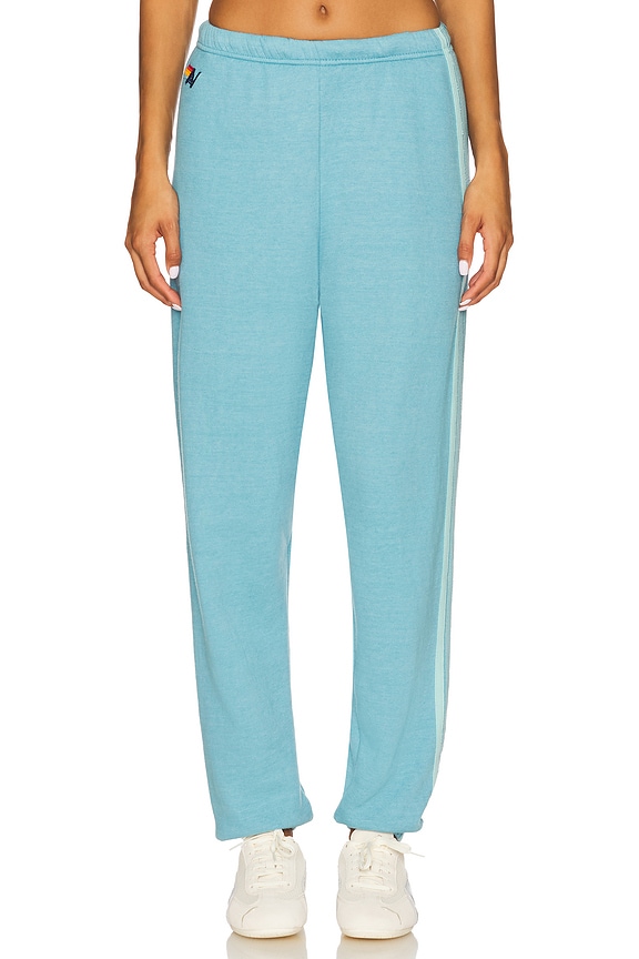 view 2 of 6 5 Stripe Sweatpant in Aquamarine & Aqua
