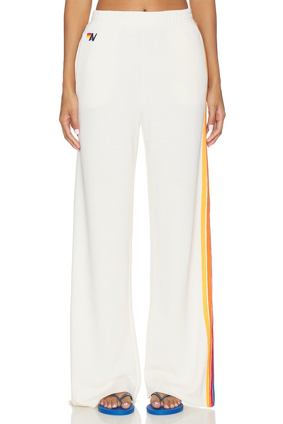view 2 of 7 PANTALON SWEAT JAMBES LARGES 5 STRIPE in Vintage White