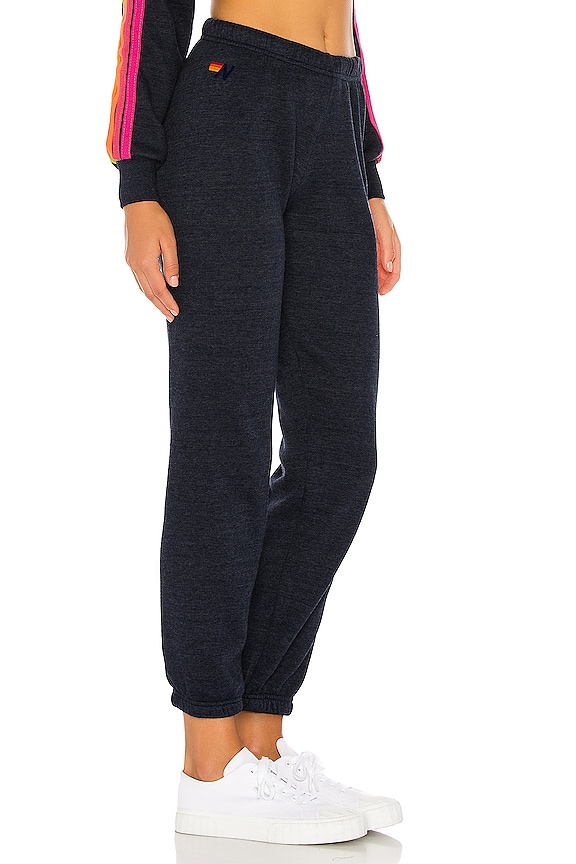 view 2 of 4 Calça de moletom 5 listras in Heather Navy Neon