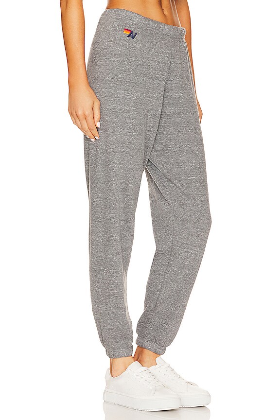 view 2 of 5 PANTALÓN DEPORTIVO 5 STRIPE in Heather Grey & Yellow Purple