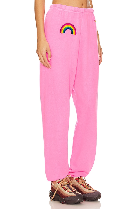 view 2 of 5 PANTALON SWEAT RAINBOW in Neon Pink