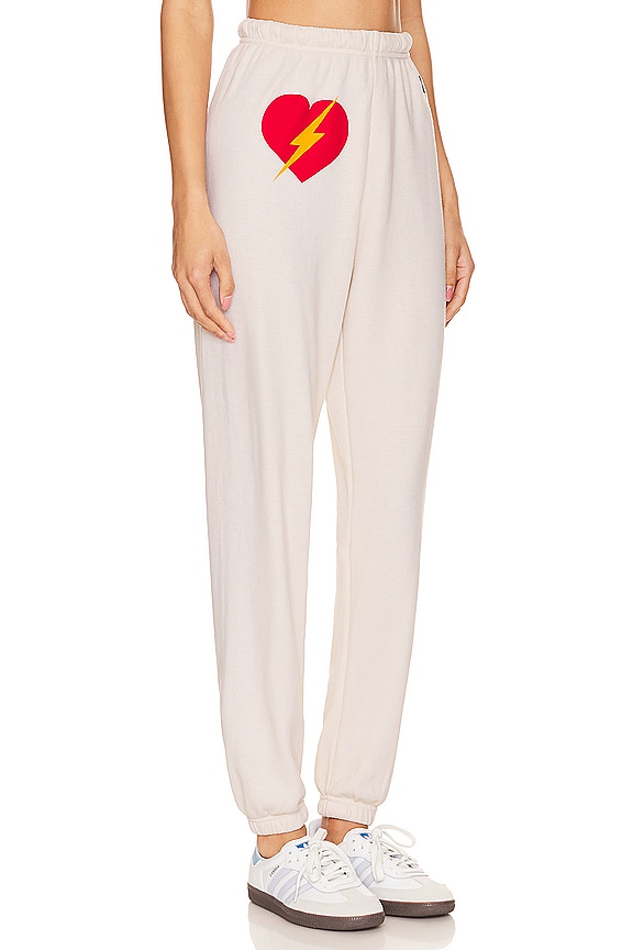 view 2 of 5 PANTALON SWEAT BOLT HEART in Vintage White