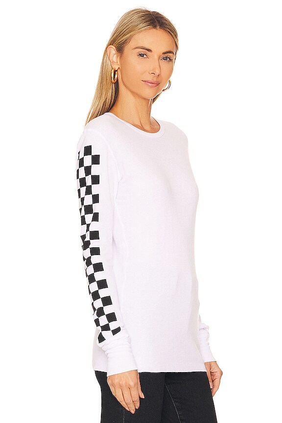 view 2 of 5 CHECK 탑 in White