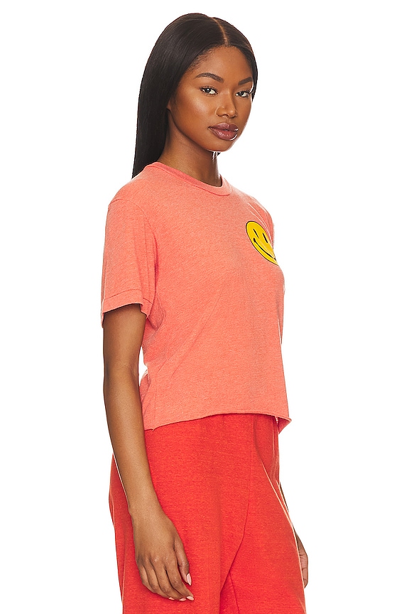 view 2 of 5 Smiley 2 Boyfriend Tee in Tangerine