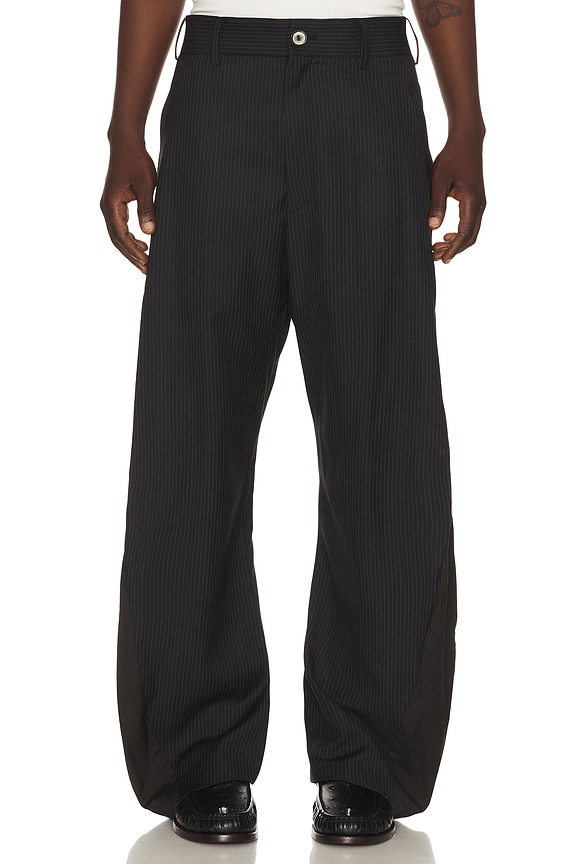 view 1 of 6 PANTALÓN CON TRABILLA TWISTED in Black