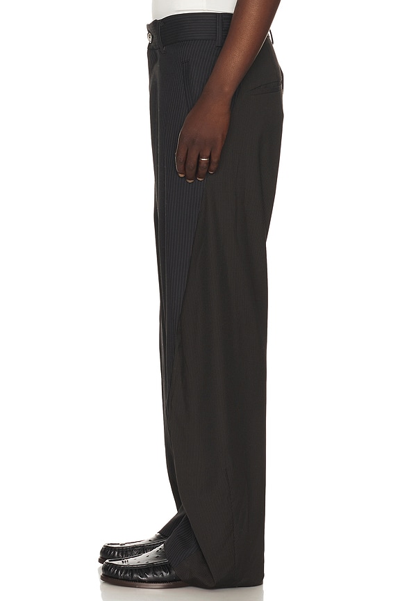 view 2 of 6 PANTALÓN CON TRABILLA TWISTED in Black