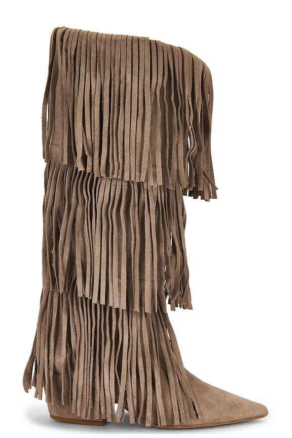 view 1 of 5 BOTTINES COWBOY FRINGES in Taupe