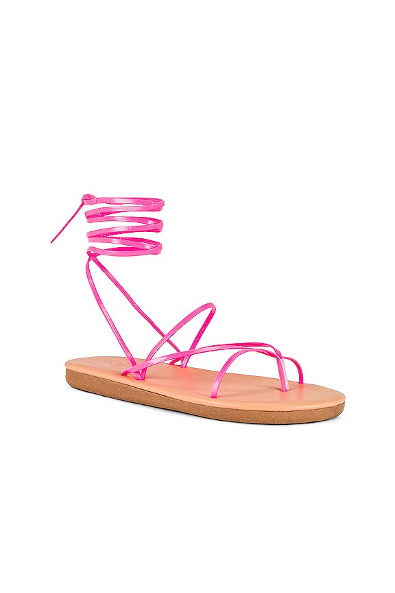 view 2 of 5 String Flip Flop in Fluo Pink