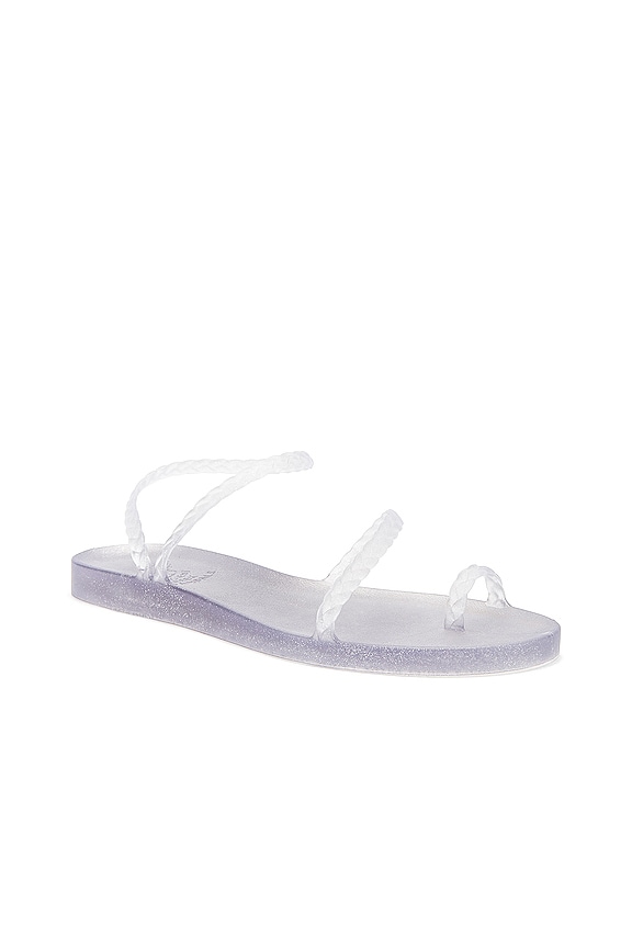 view 2 of 5 Eleftheria Sandal in Clear & Silver Glitter