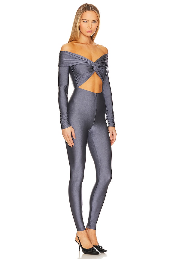 view 2 of 3 Kendall Off The Shoulder Jumpsuit in Graphite