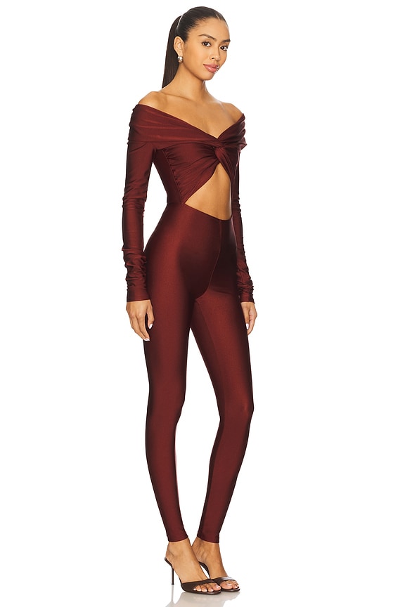 view 2 of 3 Kendall Jumpsuit in Burgundy