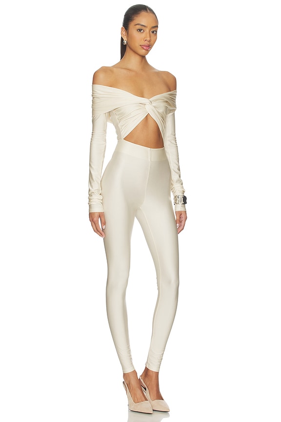 view 2 of 3 Kendall Off Shoulder Jumpsuit in Ivory