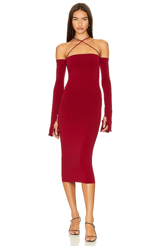 view 2 of 3 Maddy Midi Dress in Ruby