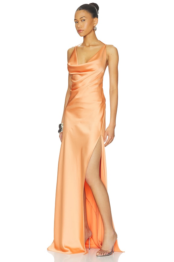 view 2 of 3 ROBE MAXI VERA in Peach