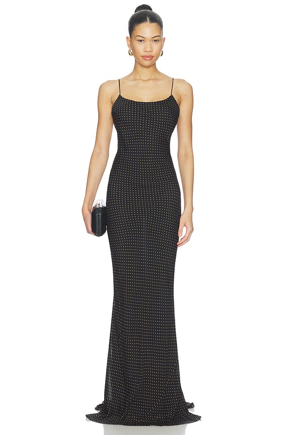 view 2 of 4 VESTIDO NINFEA in Black & Amber