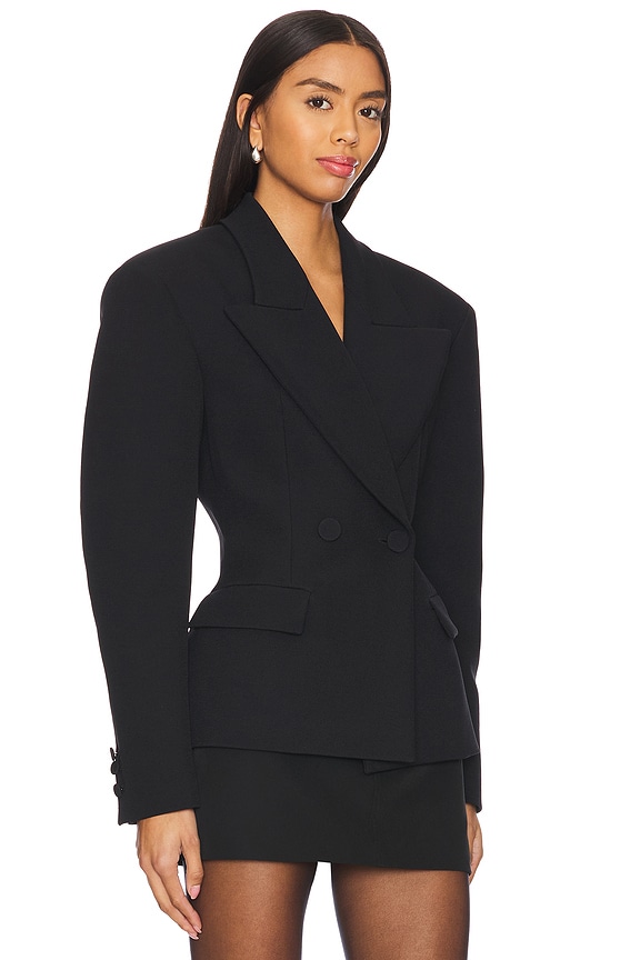 view 2 of 4 Tillie Single Breast Shaped Blazer in Black