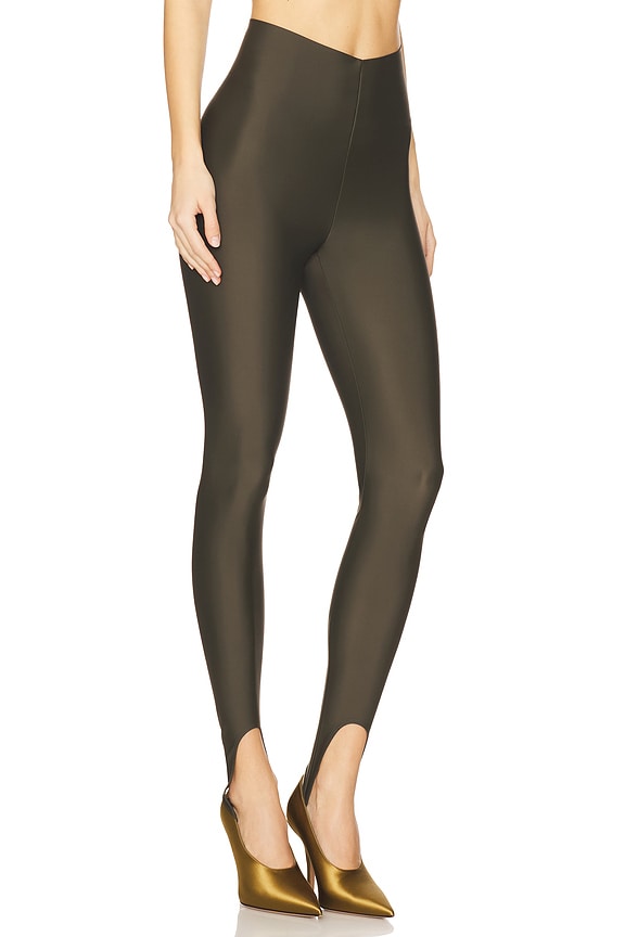 view 2 of 6 Holly Stirrup Leggings in Khaki in Kaki