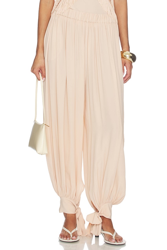 view 1 of 7 Noor Tied Up Maxi Pants in Peach