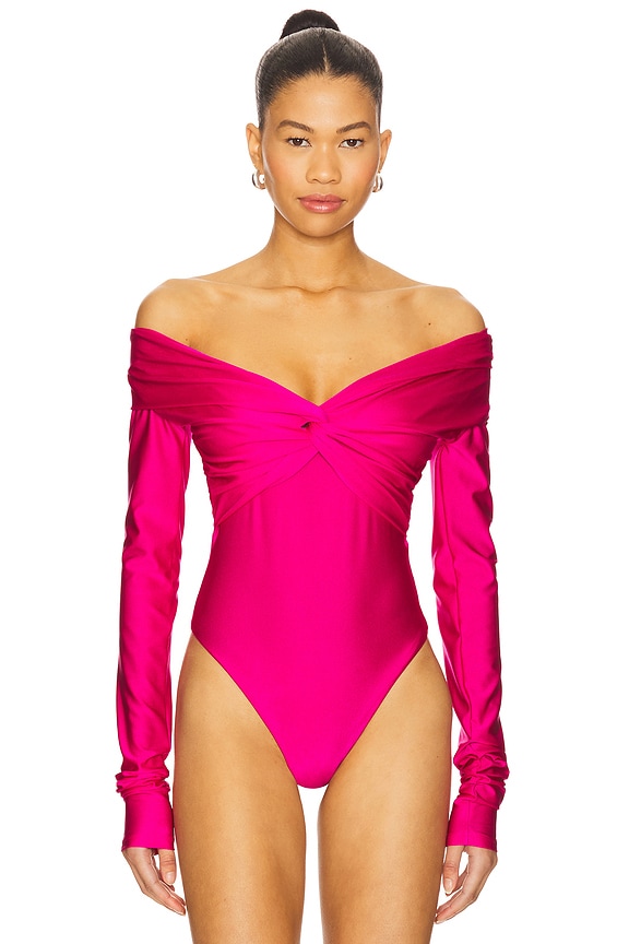 view 2 of 5 Kendall Bodysuit in Fuchsia