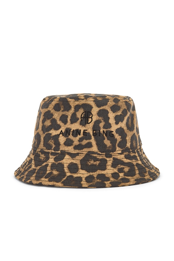 view 2 of 4 Nicks Bucket Hat in Black & Brown Leopard