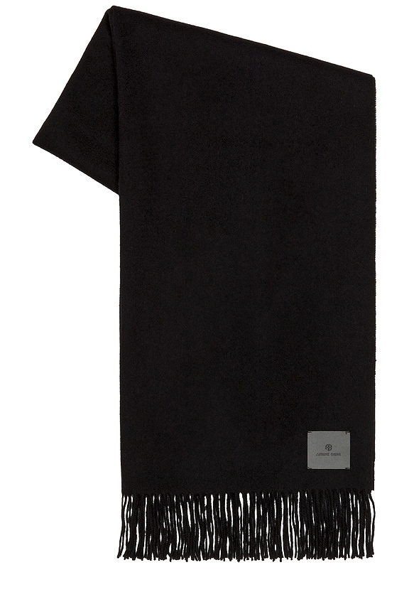 view 2 of 3 ÉCHARPE AUGUSTINA in Black Wool