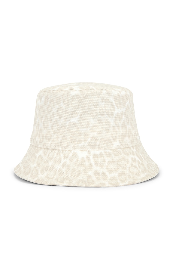 view 2 of 3 Nicks Bucket Hat in Washed White Leopard