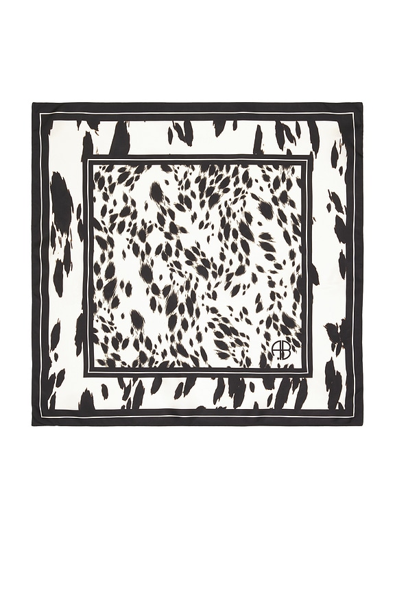 view 2 of 2 PAÑUELO LEOPARDO YORK  in Pearl White