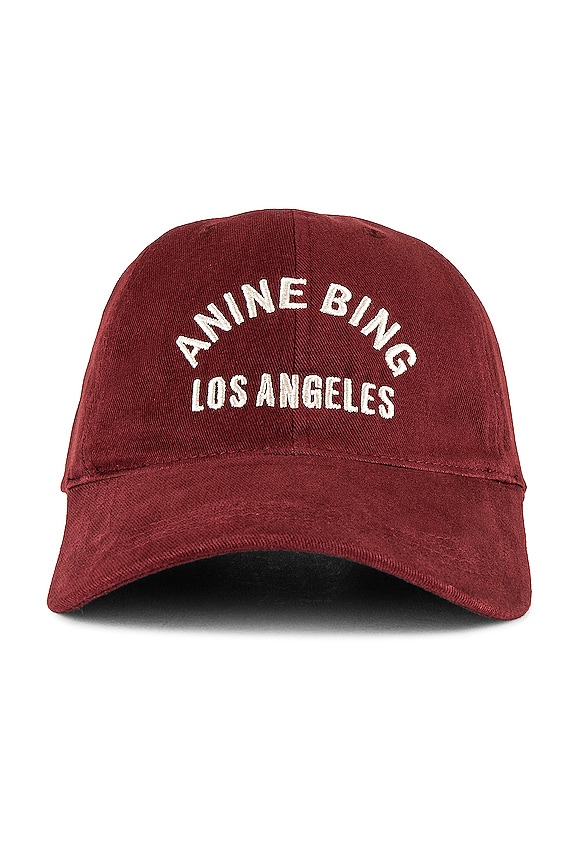 view 2 of 3 Jeremy Baseball Cap La in Dark Cherry