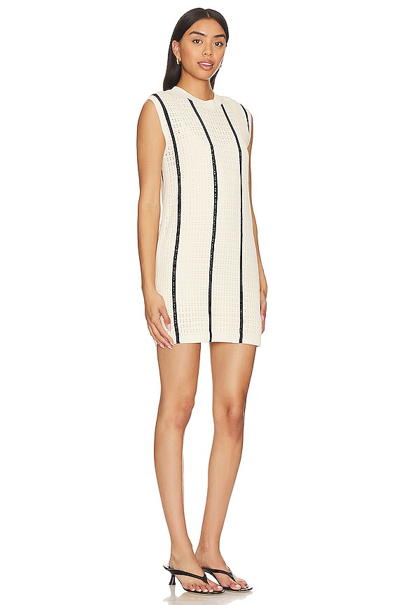view 2 of 3 Lanie Dress in Ivory & Black Stripe