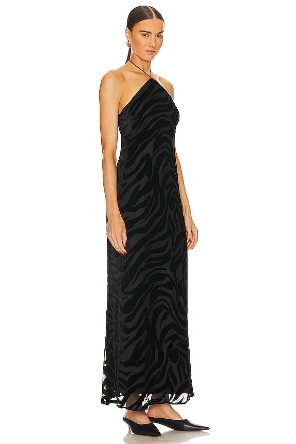 view 2 of 3 LEANNA 원피스 in Black Zebra Burnout